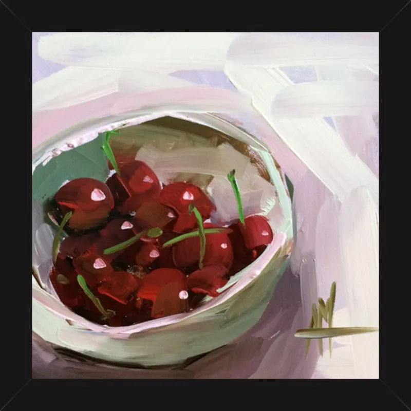 bowl of cherries no. 7 by Angela Moulton for Artfully Walls