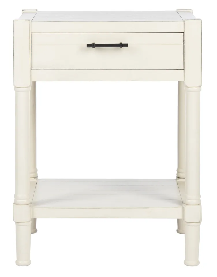 Filbert Accent Table - Distressed White