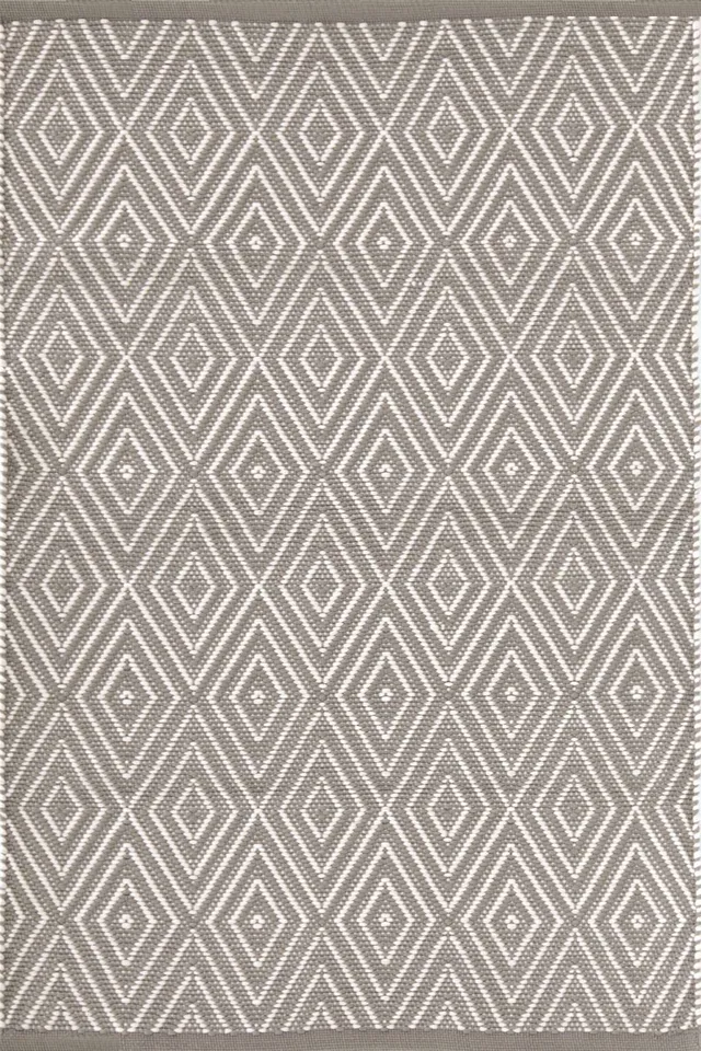 Diamond Fieldstone/Ivory Handwoven Indoor/Outdoor Rug