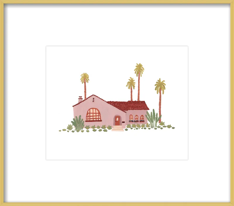 Pink Bungalow by Taylor Ann for Artfully Walls