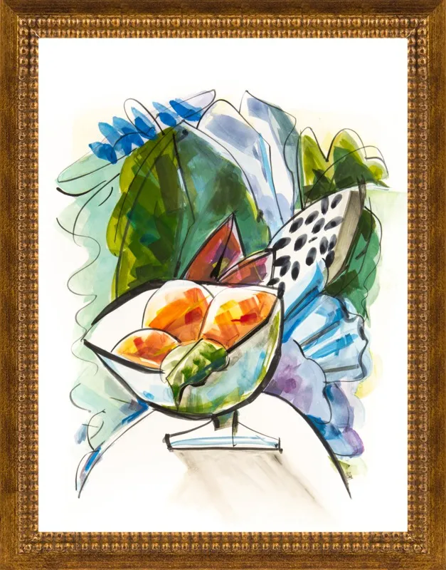 Still life with oranges by Becky Aubry for Artfully Walls