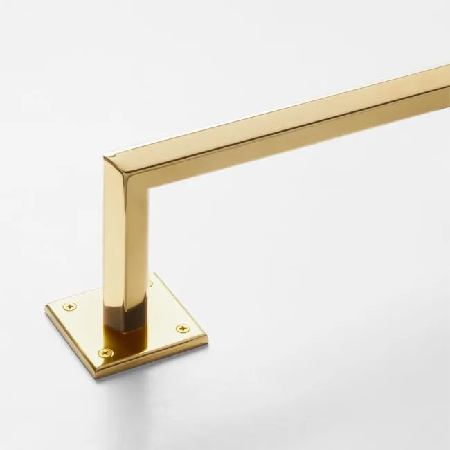 Bolt Polished Brass Blackout Curtain Rod 28"-48"x1.25"