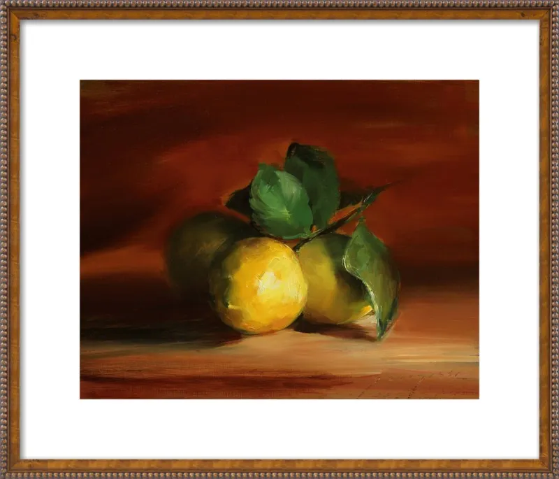 Lemons In Quiet Light by Georgesse Gomez for Artfully Walls