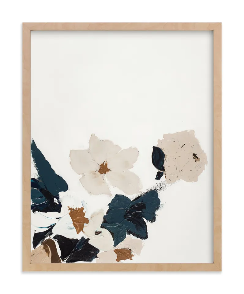 Abstract Botanical Floral Diptych I Limited Edition Fine Art Print