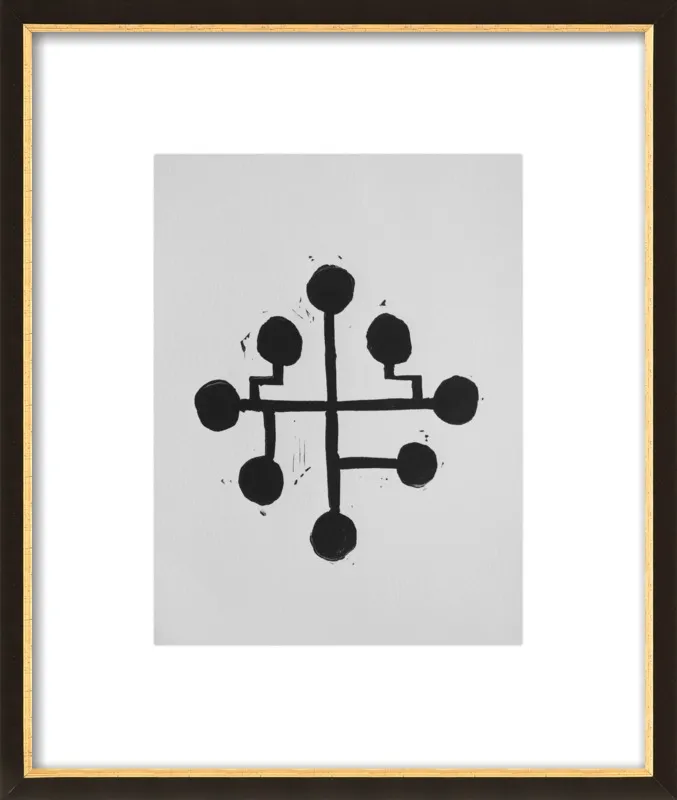 Geometric Midcentury Atomic Print by Stacy Rajab for Artfully Walls