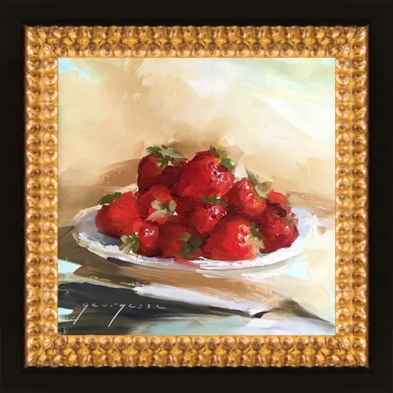 "Summer Strawberries 2" by Georgesse Gomez for Artfully Walls