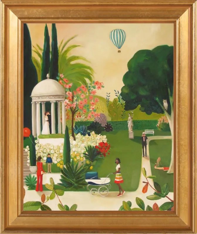 A Fainting in the Botanical Gardens by Janet Hill for Artfully Walls
