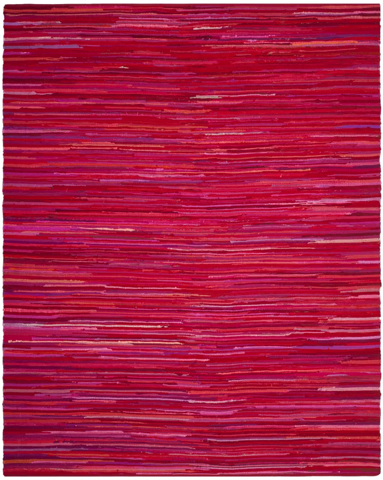 Arlo Home Hand Woven Area Rug, RAR130R, Red/Multi,  8' X 10'
