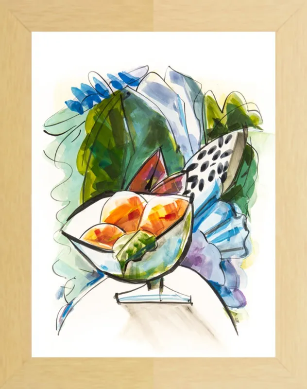 Still life with oranges by Becky Aubry for Artfully Walls