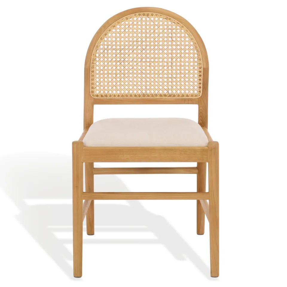 Laylie Rattan Dining Chair - Natural / White- set of 2