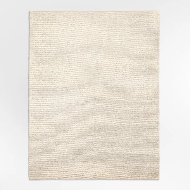 Orlian Pampas Ivory Wool Blend Kids Area Rug 8'x10'