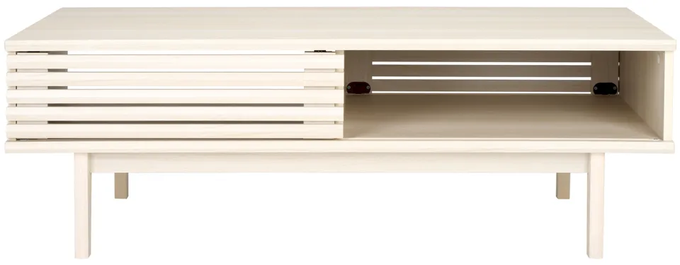 Aricia 2 Door Coffee Table - Bleached White