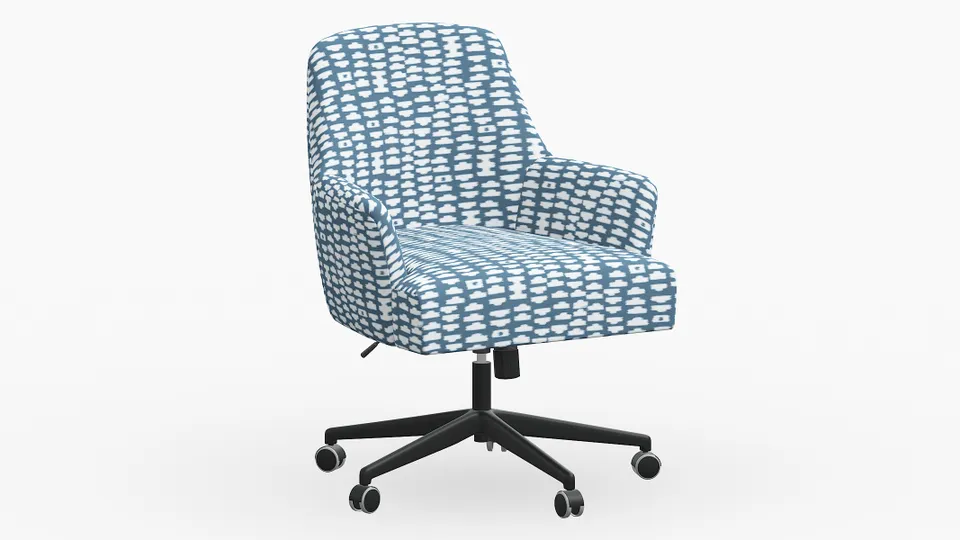 Modern Task Chair, Dusty Blue Odalisque