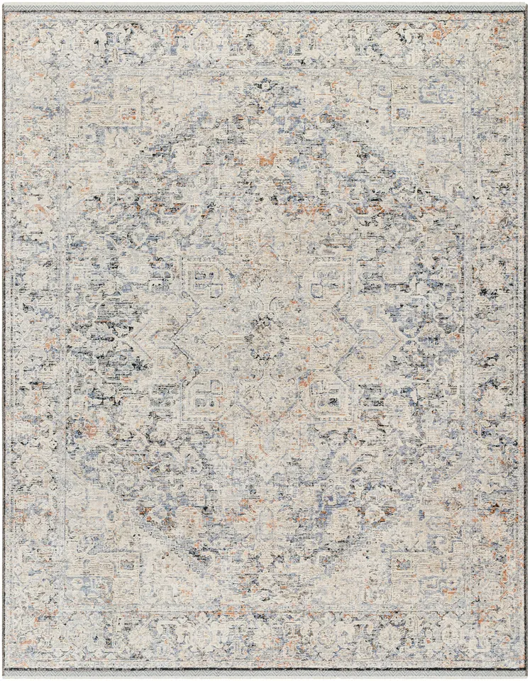 Rivaldo Gray Indoor 5' x 7' Machine Woven Rug