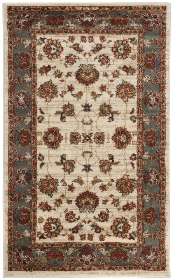 Arlo Home Woven Area Rug, SMT292S, Ivory/Grey,  3' X 5'