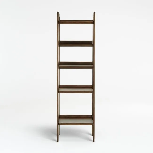 Tate 22" Walnut Storage Bookshelf