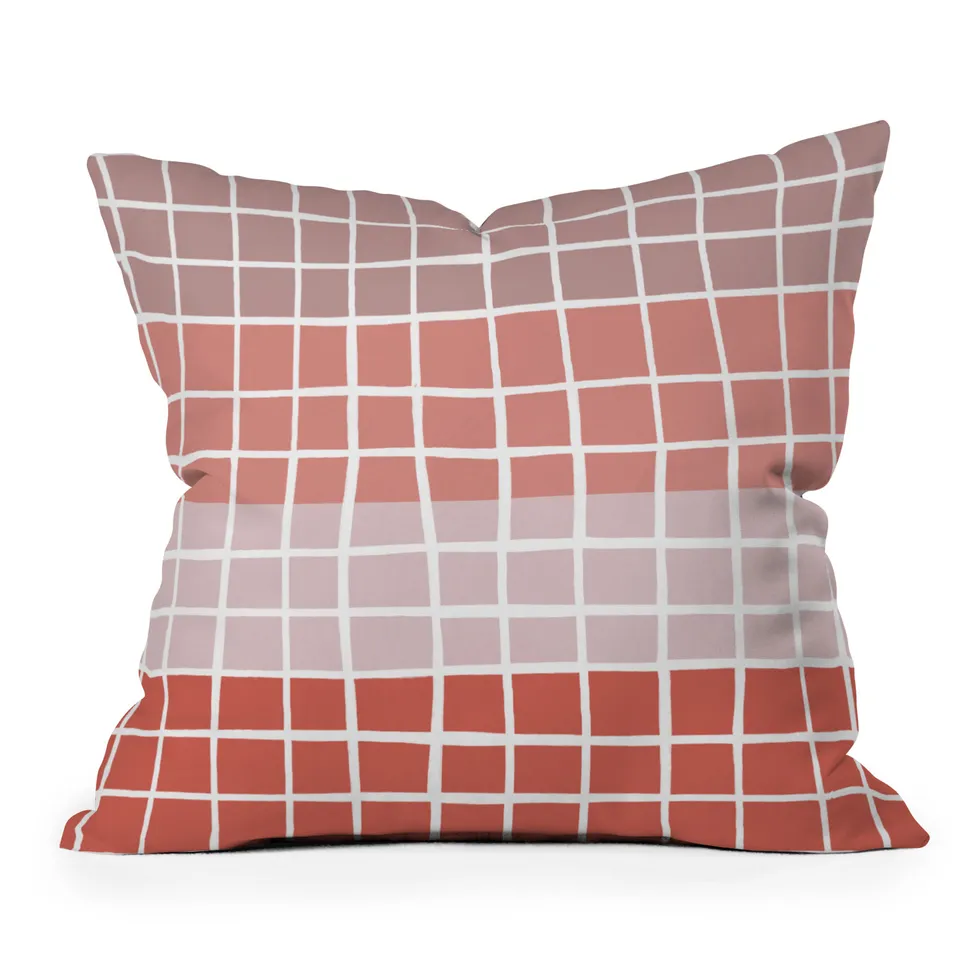 Pink Color Block by Menina Lisboa - Indoor Throw Pillow 26" x 26" Cover Only