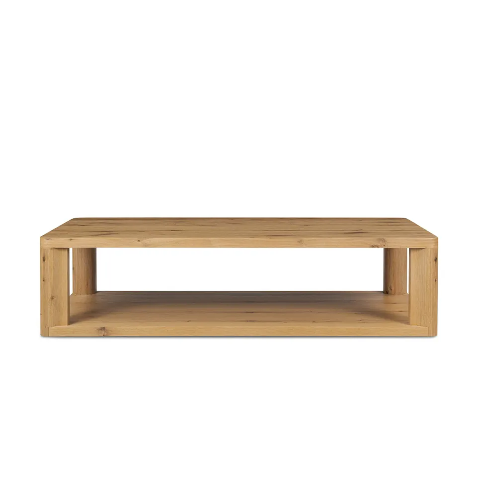Novella Coffee Table - Natural Oak Veneer Thick Random
