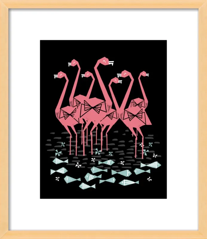 Flamingos by Andrea Lauren for Artfully Walls