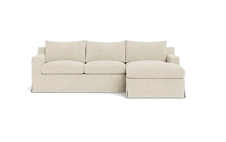 Sloan Slipcovered Right Chaise Sectional