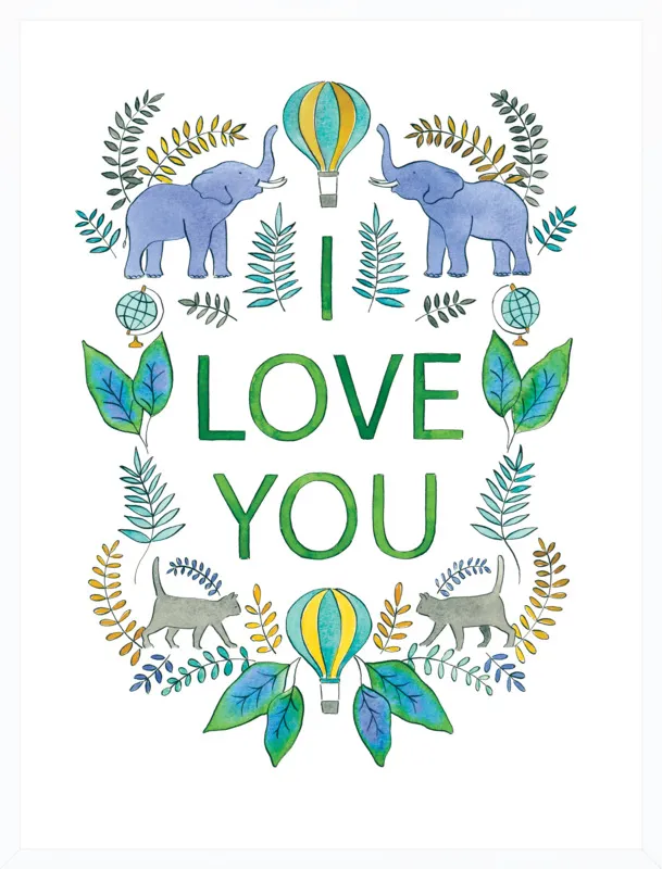 I Love You by Rachel Rogers for Artfully Walls