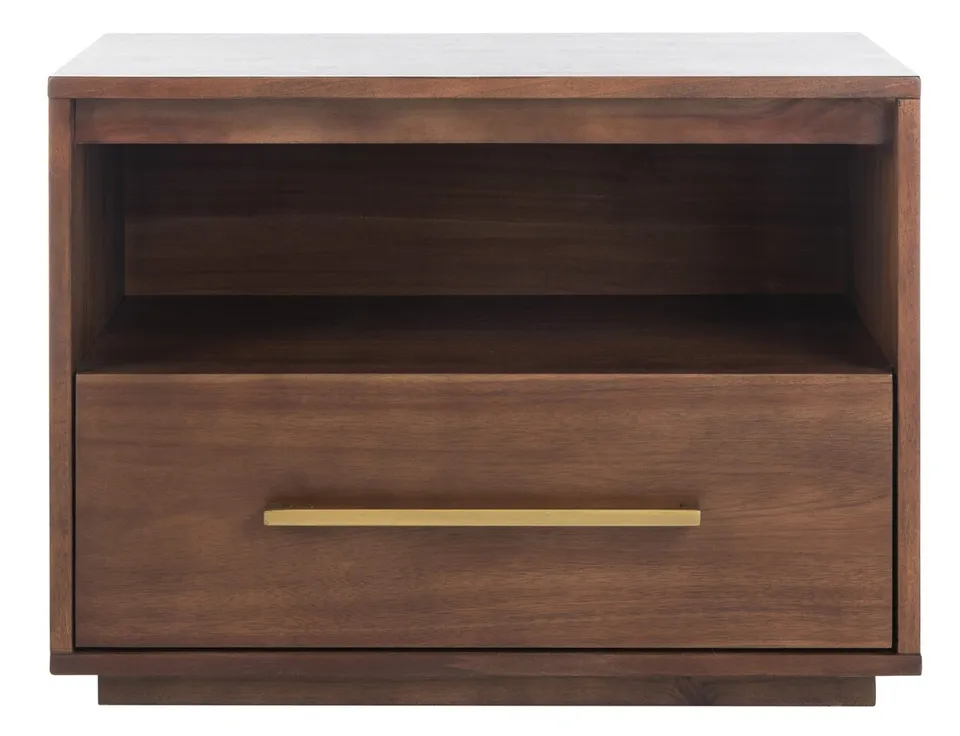 Poesy 1 Drawer Nightstand - Brown