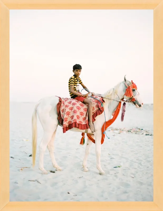 Boy on Horse by Andrew Jacona for Artfully Walls