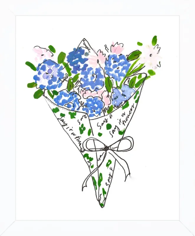 Bodega Flowers in Blue by Larsen McDowell for Artfully Walls