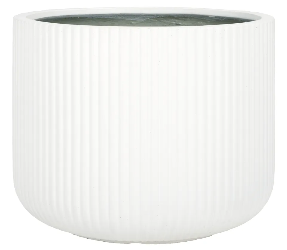 Indoor-Outdoor Lucca zoom Planter Pot - White