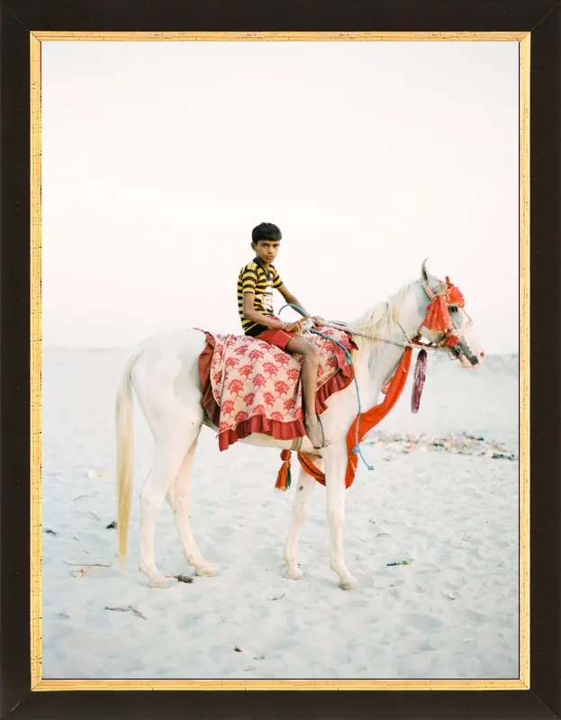 Boy on Horse by Andrew Jacona for Artfully Walls