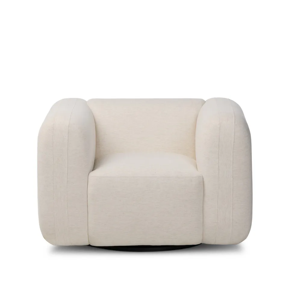 Nara Swivel Chair - Crypton Nomad Snow