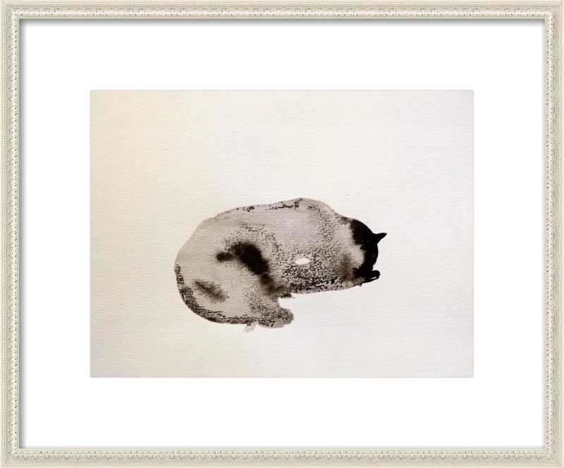 Sleeping cat by Frederic Belaubre for Artfully Walls