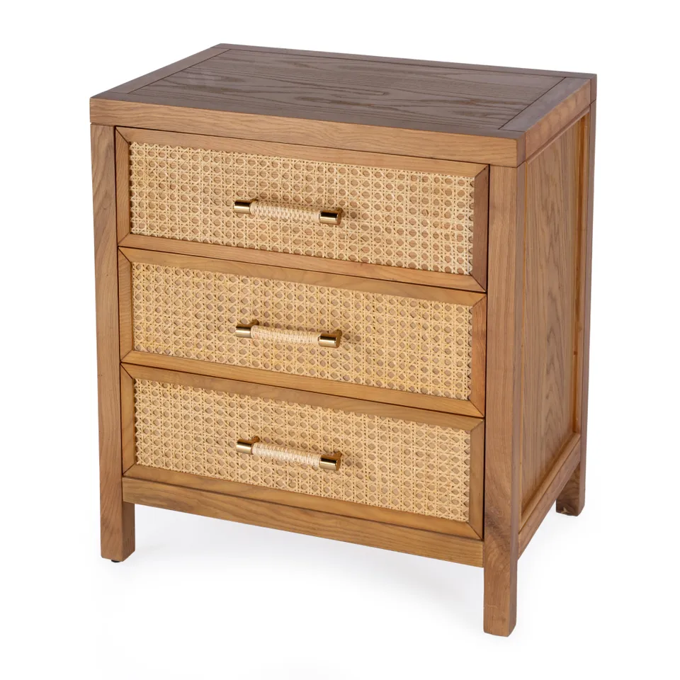Mesa Natural & Cane Nightstand