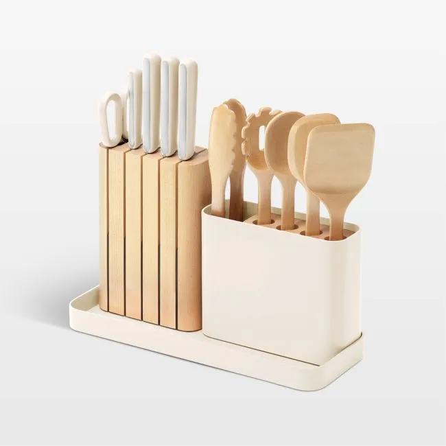 Caraway ® 14-Piece Cream Knife and Utensil Prep Set