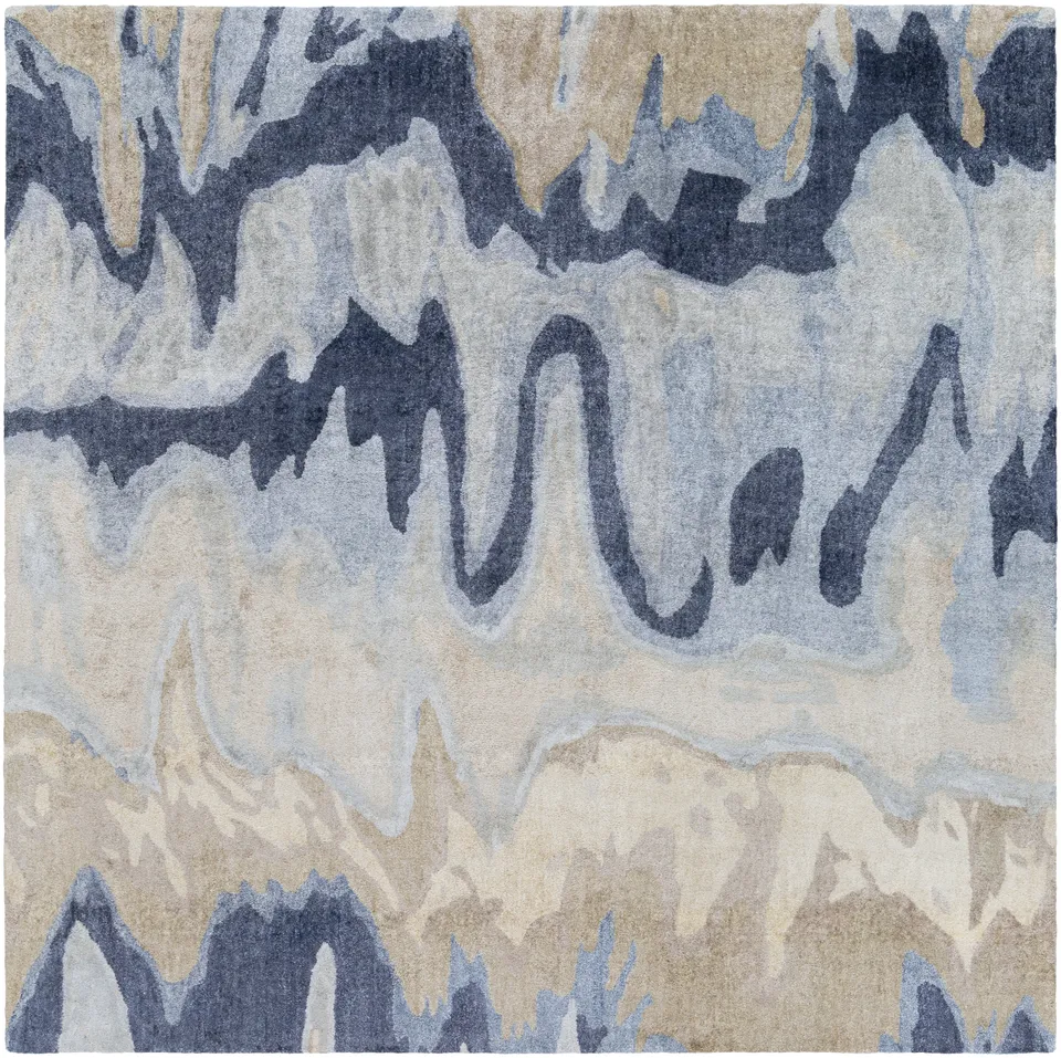 Gemini Blue Indoor 10' x 10' Handmade Rug