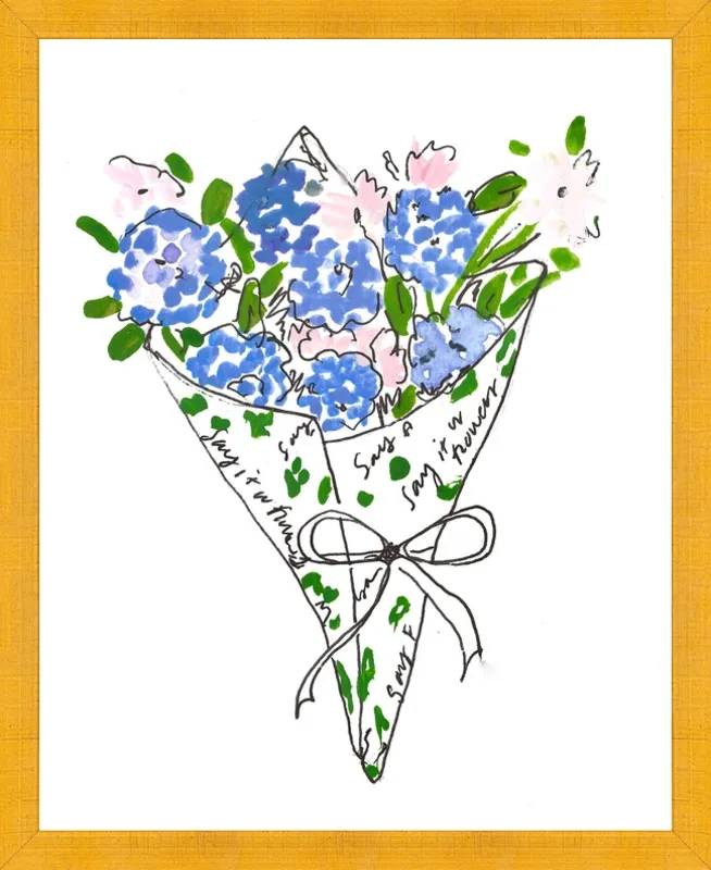 Bodega Flowers in Blue by Larsen McDowell for Artfully Walls