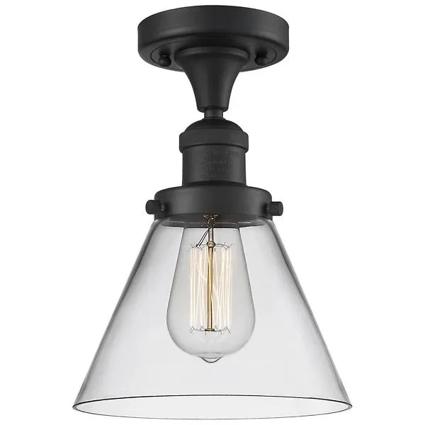 Zachary Glass Semi-Flushmount