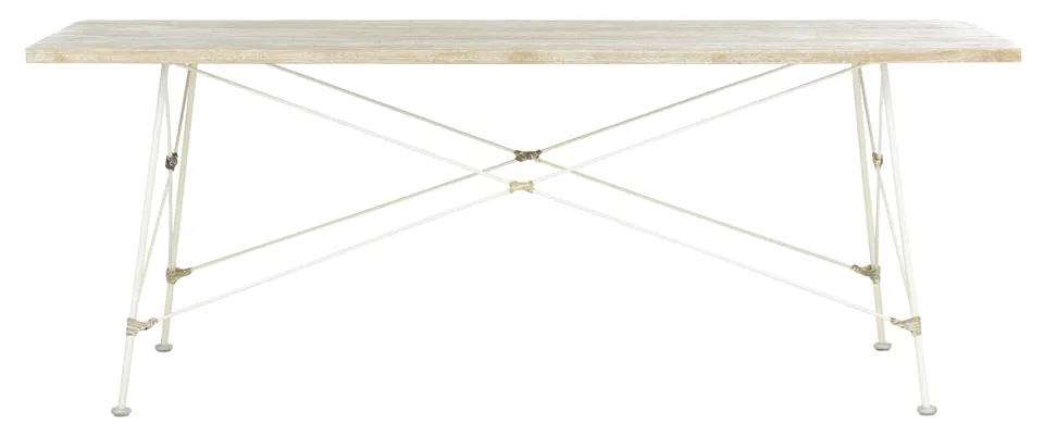 Cyprus Coffee Table - Gray White Wash/White