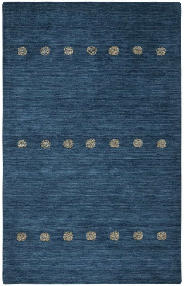 Arlo Home Hand Loomed Area Rug, HIM590M, Blue,  5' X 8'