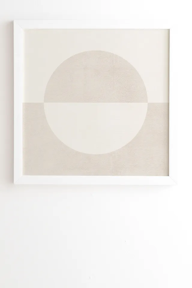 Round by almostmakesperfect - Framed Wall Art Basic White 20" x 20"