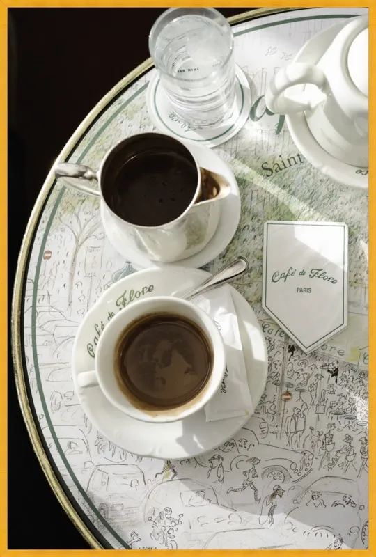 Chocolat chaud au Café de Flore by Lauren & Annael Tolila for Artfully Walls