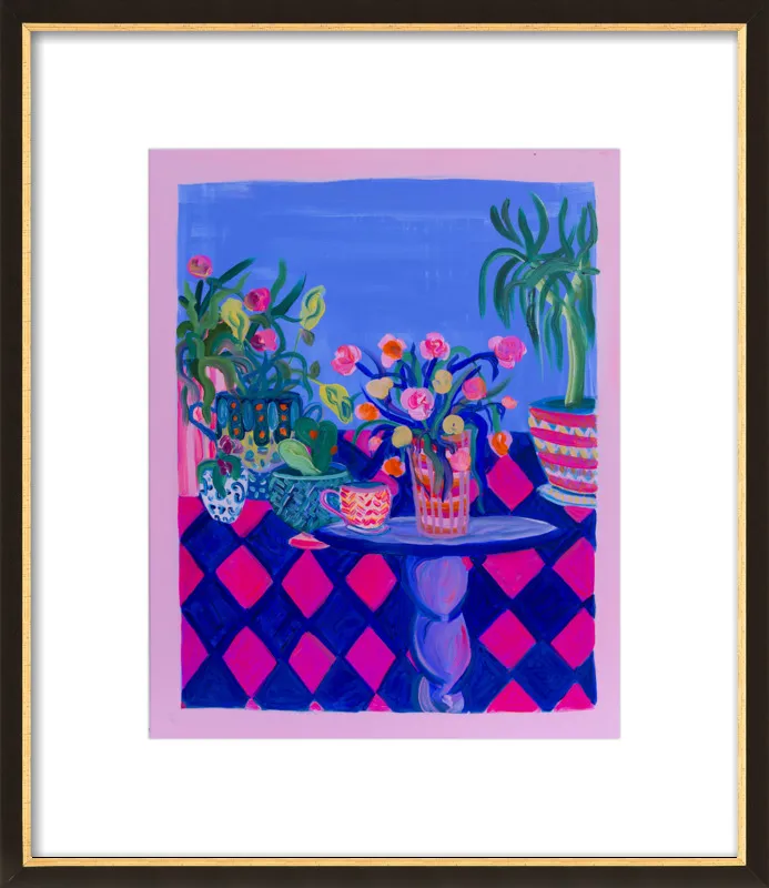 Pots and Plants painting by Davina Shefet for Artfully Walls