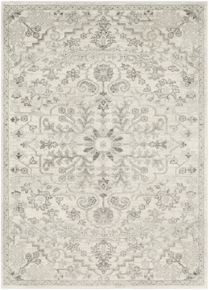 Harput Gray Indoor 3'11" x 5'7" Machine Woven Rug