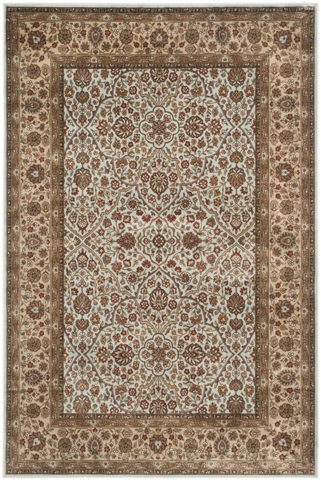 Arlo Home Woven Area Rug, PEG606L, Light Blue/Ivory,  8' X 11' 2"