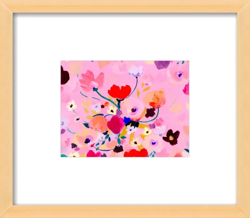 Pink Posey by KT Smail for Artfully Walls