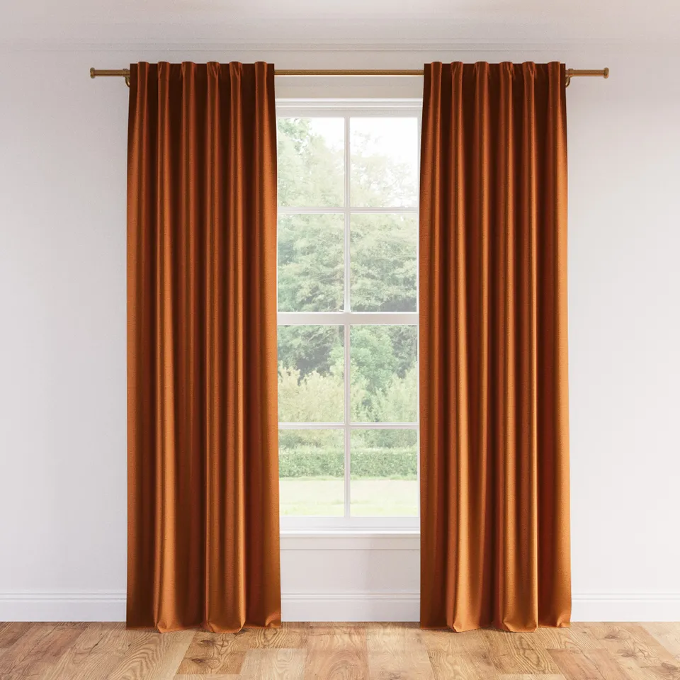 Velvet Curtain, Marigold Performance Velvet, 50" x 108", Unlined