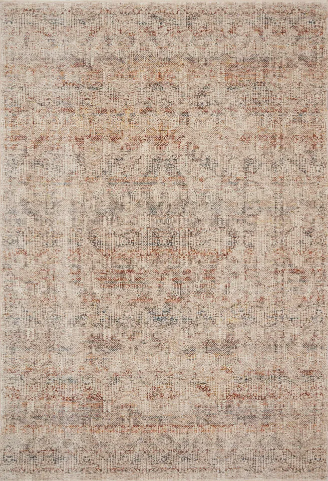 Loloi Lourdes Ivory / Spice 2'-7" x 10'-0"