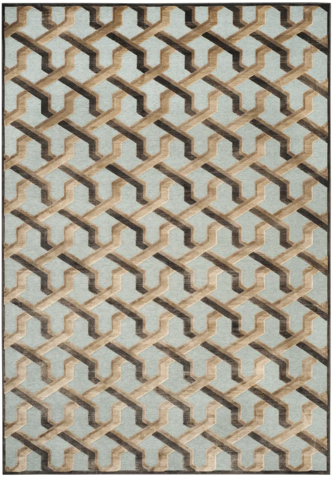Arlo Home Woven Area Rug, PAR354-3370, Soft Anthracite/Anthracite,  8' X 11' 2"