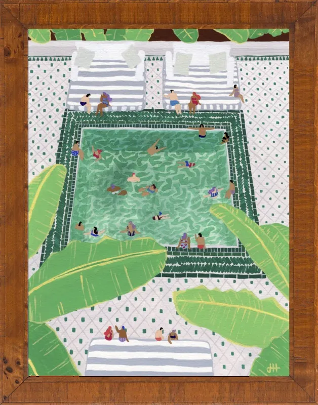 Green Riad by Joanne Ho for Artfully Walls