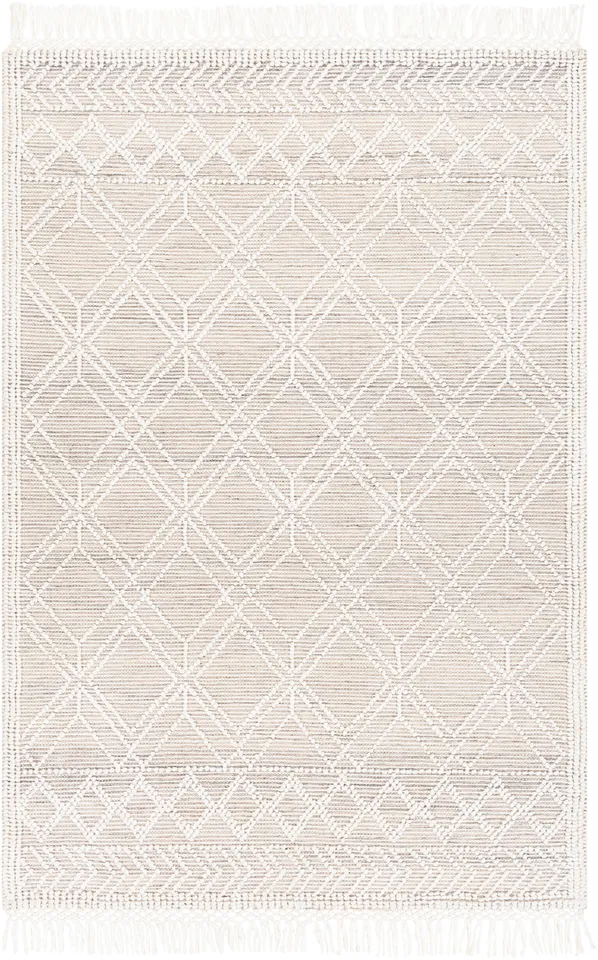 Fleur Beige Indoor 8' x 10' Handmade Rug